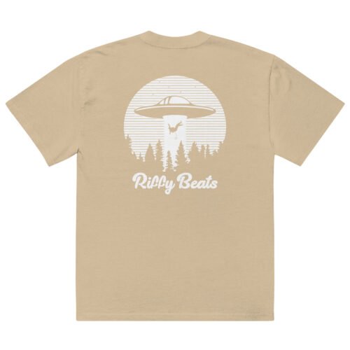 oversized-faded-t-shirt-faded-khaki-back-6971236f2f0b0.jpg Riffy Beats Logo Tee